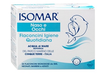 ISOMAR SOLUZIONE ISOTONICA ACQUA MARE IGIENE QUOTIDIANA 24 FLACONCINI MONODOSE 5 ML - farmascienza.it