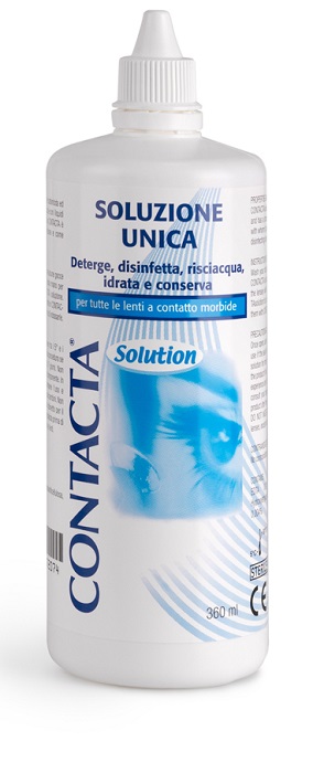 SOLUZIONE UNICA ISOTONICA PER LENTI A CONTATTO CONTACTA DA 360ML - farmascienza.it