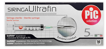 SIRINGA PIC ULTRAFINE 5 ML AGO 14 10 PEZZI - farmascienza.it