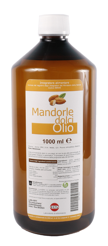MANDORLE DOLCI OLIO 1000 ML - farmascienza.it