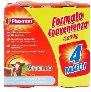 PLASMON OMOGENEIZZATO VITELLO 4 X 80 G - farmascienza.it