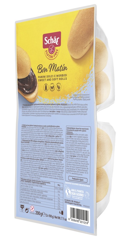 SCHAR BON MATIN PANINI DOLCI E MORBIDI SENZA LATTOSIO 2 PEZZI DA 100 G - farmascienza.it