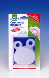 CUSCINETTO PLANTARE REALIZZATO IN GEL DI SILICONE BIANCO SEMITRASPARENTE SAGOMATO PER AMMORTIZZARE E PROTEGGERE PRESSIONE E SFREGAMENTI SOTTO LA PIANTA DEI PIEDI 2 PEZZI - farmascienza.it