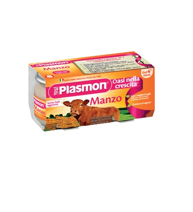 PLASMON OMOGENEIZZATO MANZO 4 X 80 G - farmascienza.it