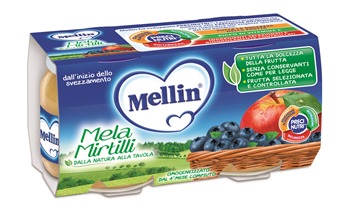 MELLIN OMOGENEIZZATO MELA MIRTILLO 100 G 2 PEZZI - farmascienza.it