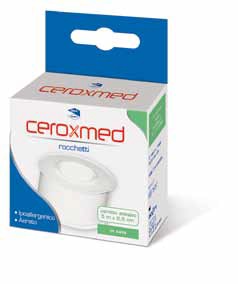 CEROTTO ADESIVO IN ROCCHETTO CEROXMED IN SETA AERATO IPOALLERGENICO BIANCO 500X2,5 CM 1 PEZZO - farmascienza.it