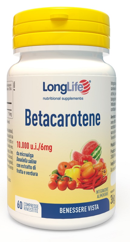 LONGLIFE BETACAROTENE 60 COMPRESSE - farmascienza.it