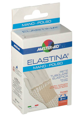 RETE TUBOLARE ELASTICA IPOALLERGENICA MASTER-AID ELASTINA MANO/POLSO 3 MT IN TENSIONE CALIBRO 3 CM - farmascienza.it