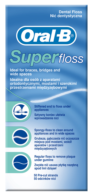 ORALB SUPERFLOSS FILO INTERDENTALE 50 FILI - farmascienza.it