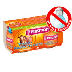 PLASMON OMOGENEIZZATO VITELLO PROSCIUTTO COTTO 80 G X 2 PEZZI - farmascienza.it