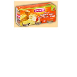 PLASMON OMOGENEIZZATO BANANA/MELA/BISCOTTI/MIELE 120 G X 3 PEZZI - farmascienza.it