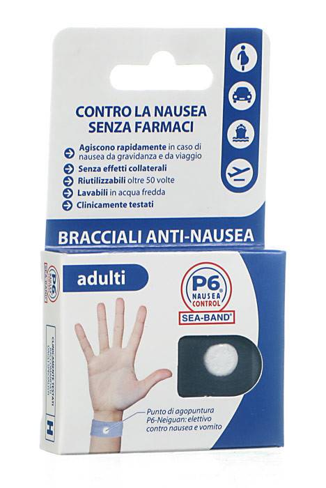 BRACCIALE ANTI NAUSEA PER ADULTI P6 NAUSEA CONTROL 2 PEZZI - farmascienza.it