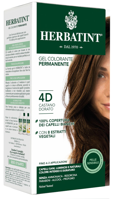 HERBATINT 4D CASTANO DORATO 150 ML - farmascienza.it