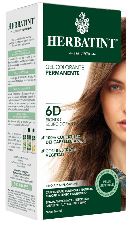 HERBATINT 6D BIONDO SCURO DORATO 150 ML - farmascienza.it