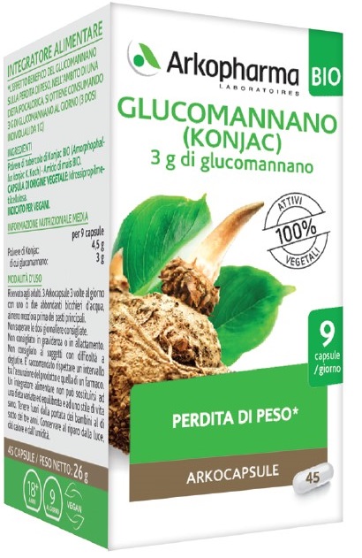 ARKO CAPSULE GLUCOMANNANO BIO 45 CAPSULE - farmascienza.it