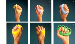 MANUS ABILIS PALLINA PER RIABILITAZIONE MANO 5 GIALLO SCURO SFORZO MASSIMO - farmascienza.it