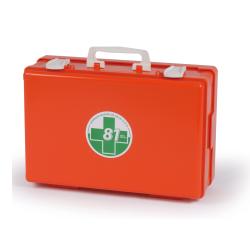 VALIGETTA BASE MEDIC 2 SECONDO DM 388 ALLEGATO 1 PER AZIENDE GRUPPO A/B COLORE ARANCIO +SUPPORTO PER ATTACCO A PARETE +MANIGLIA PER TRASPORTO +GUARNIZIONE NEOPRENE +2 CLIP CHIUSURA - farmascienza.it