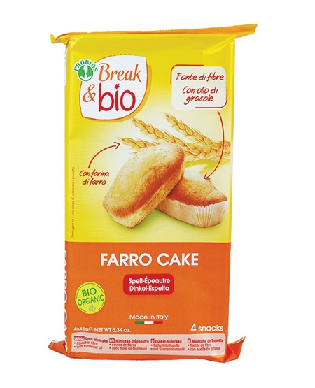 BREAK & BIO FARRO CAKE AL NATURALE 4 PEZZI DA 45 G - farmascienza.it