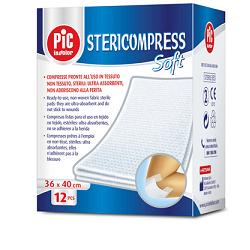 GARZA STERICOMPRESS SOFT XL TNT 36X40CM 12 PEZZI - farmascienza.it