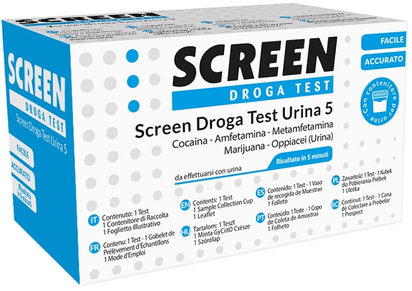 TEST DROGA SCREEN RILEVAZIONE 5 DROGHE NELL'URINA - farmascienza.it