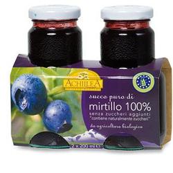 ACHILLEA SUCCO DI MIRTILLO 100% 2 BOTTIGLIETTE 200 ML - farmascienza.it