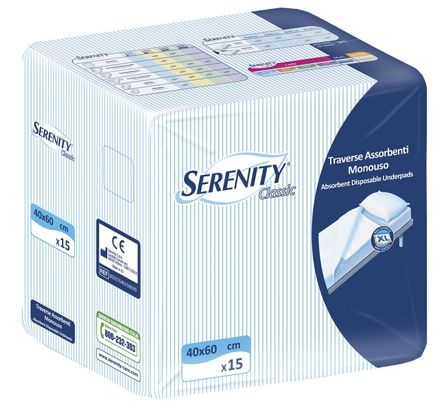 TRAVERSA SALVAMATERASSO SERENITYCLASSIC  XL MISURA 60X90CM 30 PEZZI - farmascienza.it