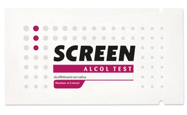ALCOL TEST MONOUSO RILEVA ALCOL NELL'ORGANISMO TRAMITE SALIVA SCREEN ALCOL TEST - farmascienza.it