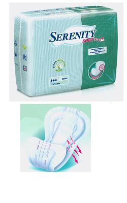 PANNOLONE PER INCONTINENZA SAGOMATO SERENITY SOFTDRY+ ALOE SUPER 30 PEZZI - farmascienza.it