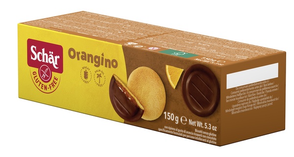SCHAR ORANGINO BISCOTTI CON RIPIENO AL GUSTO DI ARANCIA RICOPERTI CON CIOCCOLATO 150 G - farmascienza.it