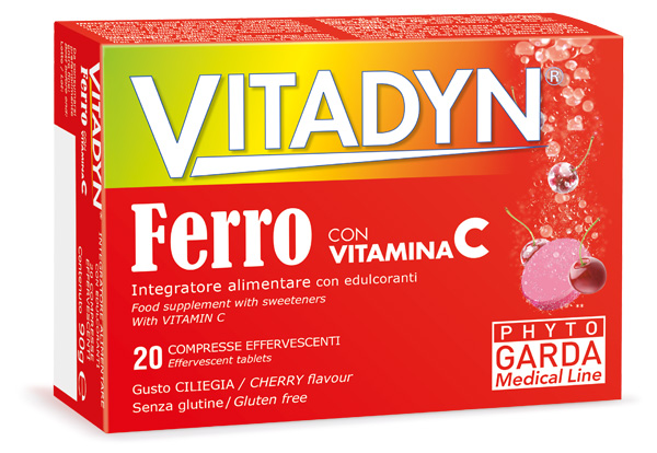 VITADYN FERRO + VITAMINA C 20 COMPRESSE EFFERVESCENTI - farmascienza.it
