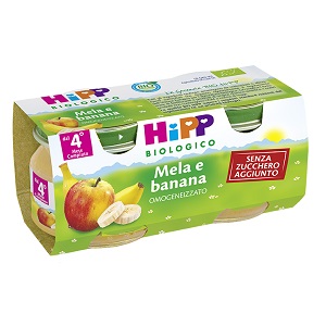 HIPP BIO FRUTTA GRATTUGGIATA MELA BANANA 4X100 G - farmascienza.it