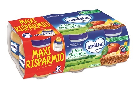 MELLIN OMOGENEIZZATO MELA BANANA 100 G 6 PEZZI - farmascienza.it