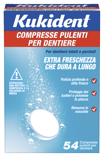 KUKIDENT CLEANSER FRESCH 88 COMPRESSE PULIZIA PROTESI DENTARIE - farmascienza.it