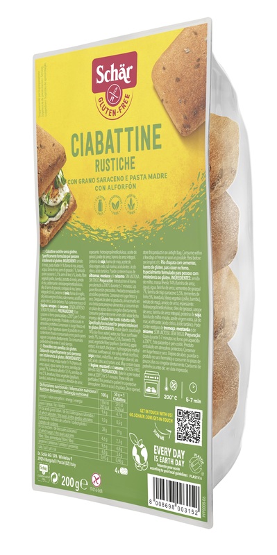 SCHAR CIABATTINE RUSTICHE 200 G - farmascienza.it