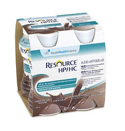 RESOURCE HP/HC CIOCCOLATO 4 BOTTIGLIE 200 ML - farmascienza.it