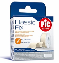 CEROTTO IN ROCCHETTO PIC CLASSIC FIX TELA BIANCO 2,5X500 CM FUSTELLA - farmascienza.it