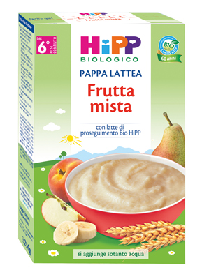 HIPP BIO PAPPA LATTEA FRUTTA MISTA 250 G - farmascienza.it