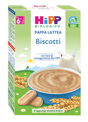 HIPP BIO PAPPA LATTEA BISCOTTI 250 G - farmascienza.it