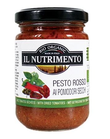 IL NUTRIMENTO PESTO ROSSO CON POMODORI SECCHI SENZA GLUTINE 130 G - farmascienza.it