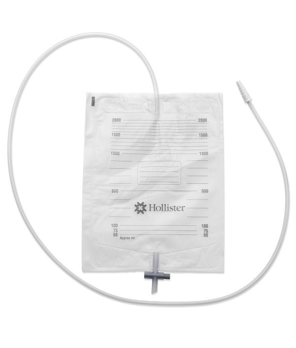 SACCA URINA DA LETTO HOLLISTER CON ANTIREFLUSSO E RUBINETTO DI SCARICO TUBO 130 CM 30 PEZZI - farmascienza.it