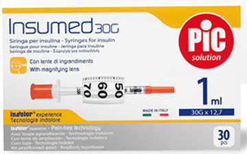 SIRINGA PER INSULINA PIC 1 ML 100 UI AGO 28 GAUGE 1/2 - farmascienza.it