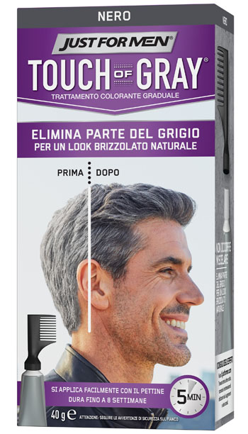JUST FOR MEN TOUCH OF GRAY NERO 40 G - farmascienza.it