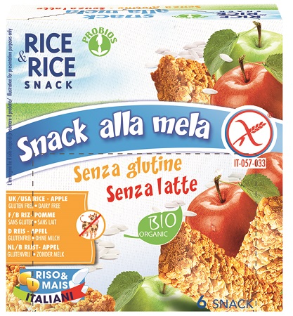 RICE&RICE SNACK DI RISO ALLA MELA 6 X 21 G - farmascienza.it
