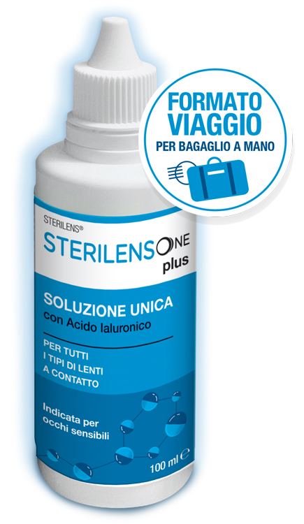 SOLUZIONE UNICA STERILENS ONE PLUS CON ACIDO IALURONICO 100 ML - farmascienza.it