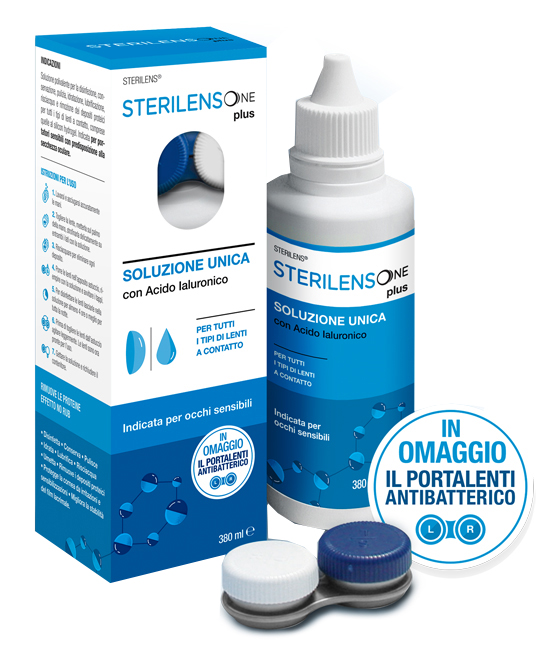 SOLUZIONE UNICA STERILENS ONE PLUS CON ACIDO IALURONICO 380 ML - farmascienza.it