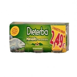 DIETERBA OMOGENEIZZATO NASELLO 3 PEZZI 80 G - farmascienza.it