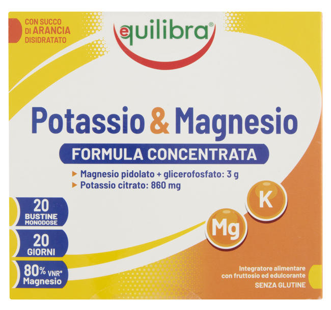 POTASSIO & MAGNESIO FROMULA CONCENTRATA 20 BUSTINE MONODOSE - farmascienza.it