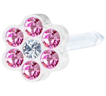 BLOMDAHL FORALOBO MP DAISY 5MM ROSE/CRYSTAL - farmascienza.it