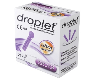 LANCETTE PUNGIDITO DROPLET GAUGE 30 25 PEZZI - farmascienza.it