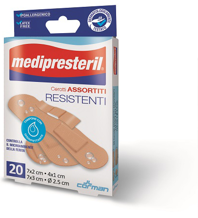 CEROTTO MEDIPRESTERIL RESISTENTI 4FORMATI ASSORTITI 20 PEZZI - farmascienza.it